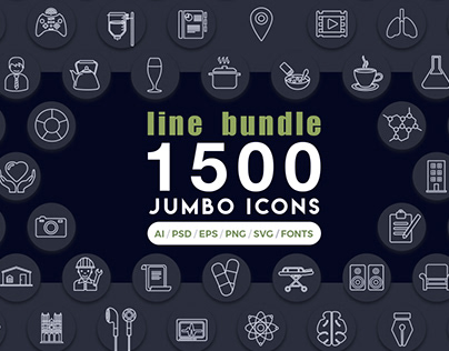 Jumbo Line Icons Bundle