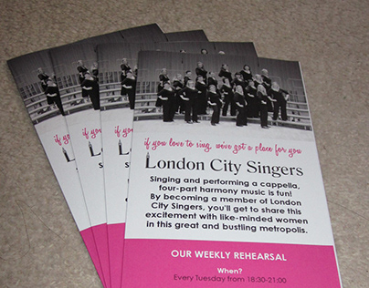 London City Singers: Marketing Collateral