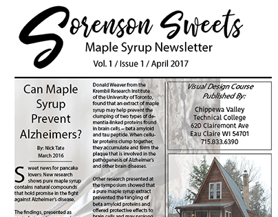 Sorenson Sweets Newsletter