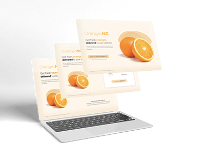 Oranges NC website UI