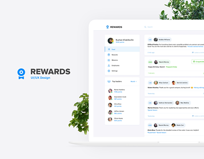 Rewards - Employee recognition system (UI/UX)