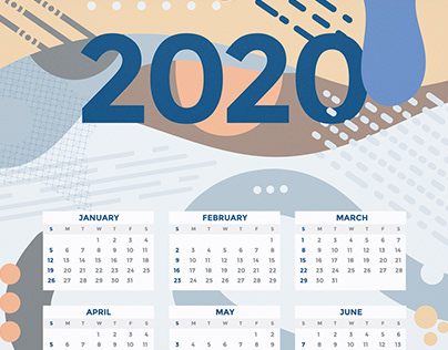 Free A4 2020 Calendar