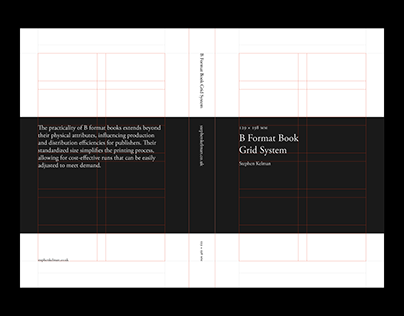B Format Paperback Book Grid System for InDesign