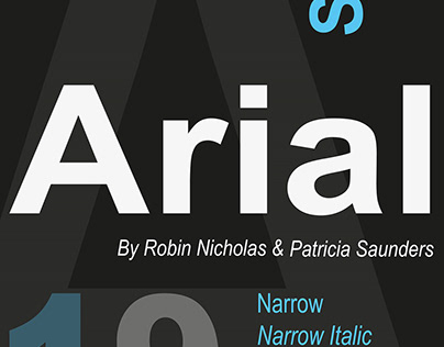 Arial Font I Poster
