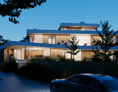 The project of a private villa in Prague.