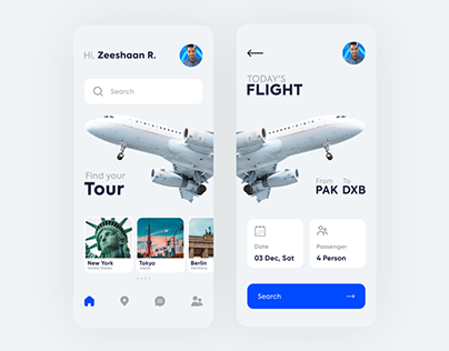 Flight Booking UI Design Concept