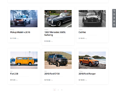 Car List website design