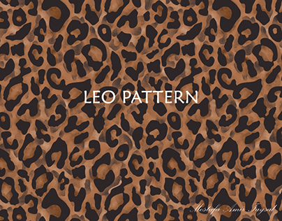 Leo seamless pattern.