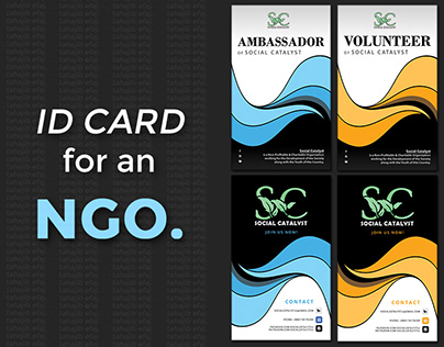 ID Card for an NGO.