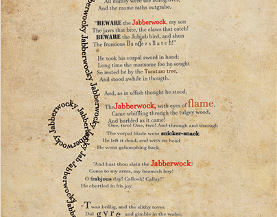 Jabberwocky poem by Lewis Carroll