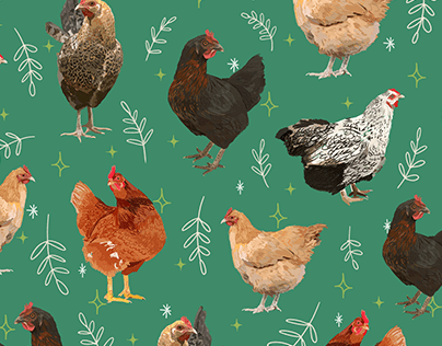 Backyard Chicken Pattern