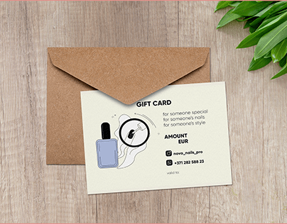 Manicure stylist gift card