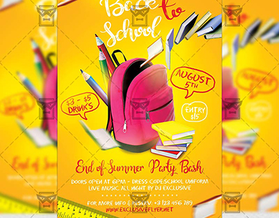 Back to School - Premium A5 Flyer Template