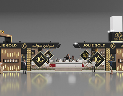 jolie gold booth in nebu expo for jewelry