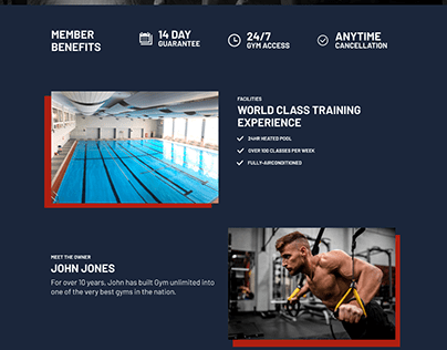 Project thumbnail - UI design Landing Page for Gym