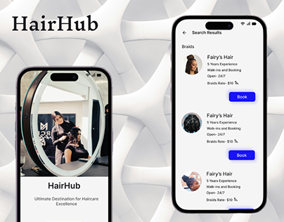 Project thumbnail - HairHub- Appointment booking app.