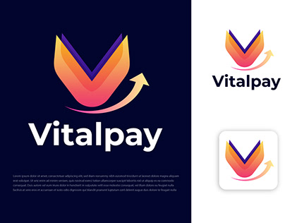 Modern Logo Design | Vitalpay Logo | Logo Design 2023