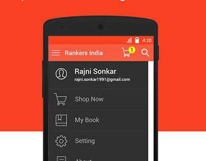Rankers india Android App Design