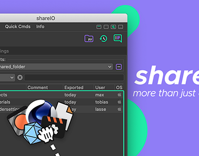 shareIO – Plugin for C4D