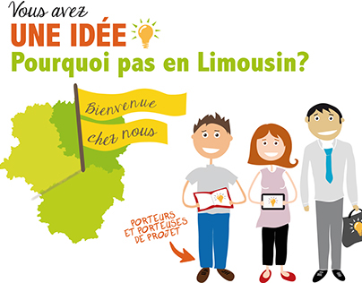 Infografie for the Region of Limousin in France