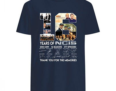 16 Years of NCIS TV series American memories shirt