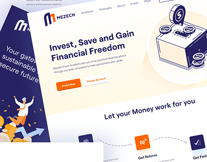 Mezech Fintech Investment Website | UI/UX