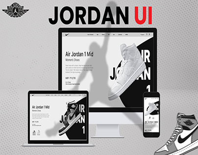 Air Jordan Sneakers Ui Web & App Design