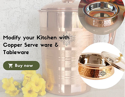 Modify your Kitchen with Copper Serveware & Tableware