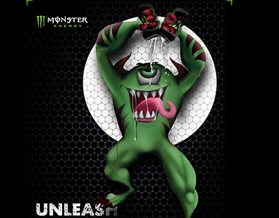 Monster Energy Mascot Desugn