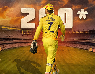 Dhoni Fan made poster for IPL