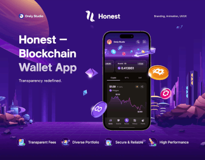 Project thumbnail - Honest Mobile App - Blockchain Wallet