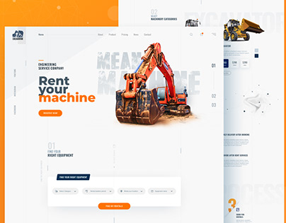Excavator-Construction machine renting website