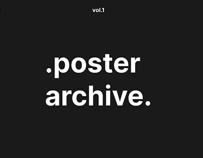Poster Archive Vol.1