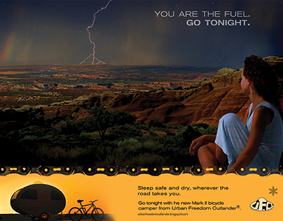 Mock ad campaign for bycicle trailers