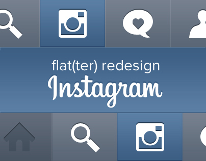 Instagram flat(ter) redesign