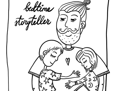 Father’s Day Coloring Cards