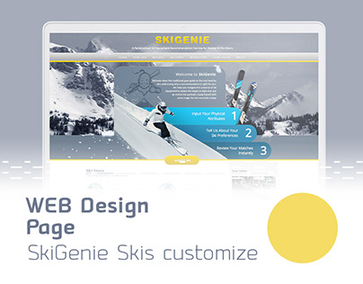 Skis costumization // Web design //
