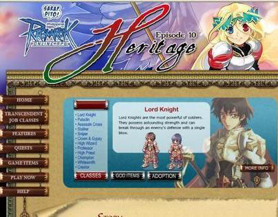 Old Website designs (year 2000-2008)