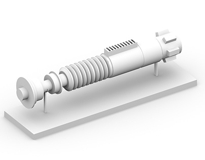 Luke lightsaber, Ambient occlusion, 3ds max