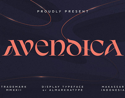 Avendica Display - Preview Font Project