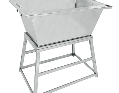 RECTANGLE DUSTBIN WITH PIPE STAND