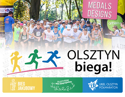 Olsztyn Biega - Medals designs