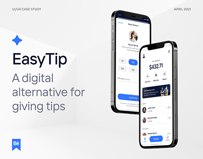 EasyTip - Digital Tipping App For iOS (UI/UX)
