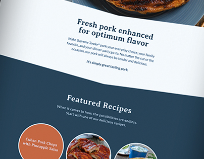 Supreme Tender® Pork Website