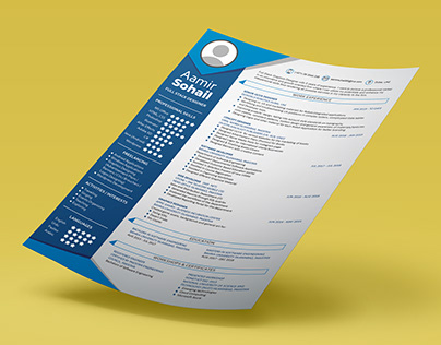 One Page CV - Resume Template