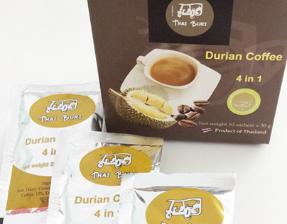 Durian coffee packaging design