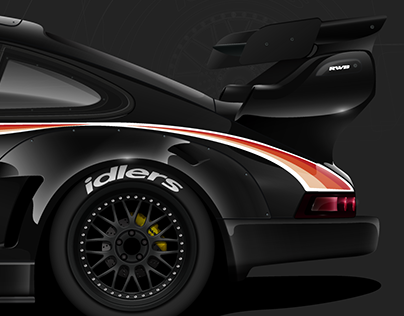RWB Porsche - Vector illustration