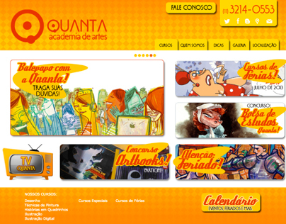 Website Quanta Academia de Artes