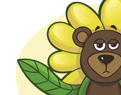 Bear in flower costume