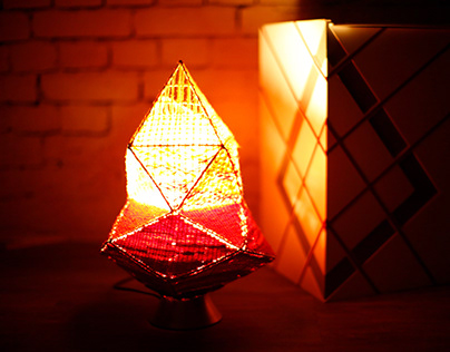 Hand made table lamp, 2015